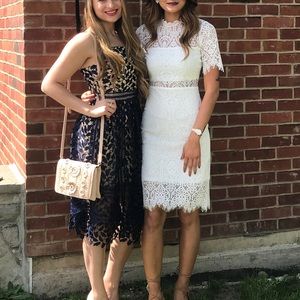 Lulus white lace dress